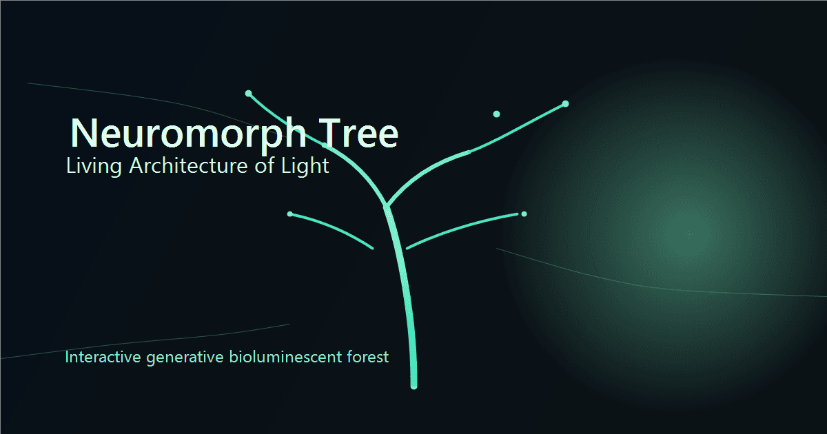 Neuromorph - A living architecture of light